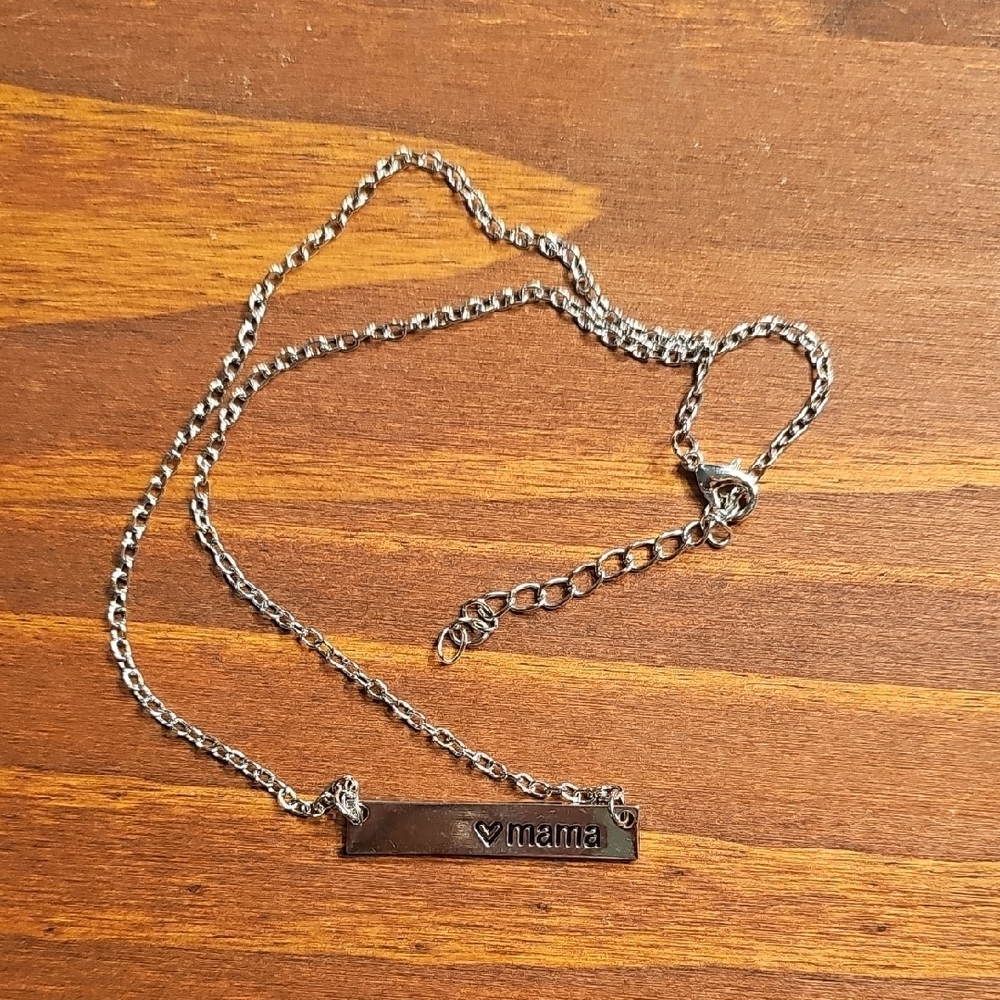 Silver 'Mama' Necklace